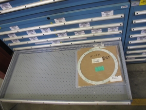 LISTA HEAVY DUTY 9-DRAWER PARTS CABINET W/ CONTENTS (W-50) LOADING & HANDLING FEE $25-